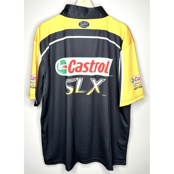 Fast Eddie Racewear Mens Shirt Castrol SLX Cycling Jersey 1/4 Zip Size XL - Picture 2 of 9